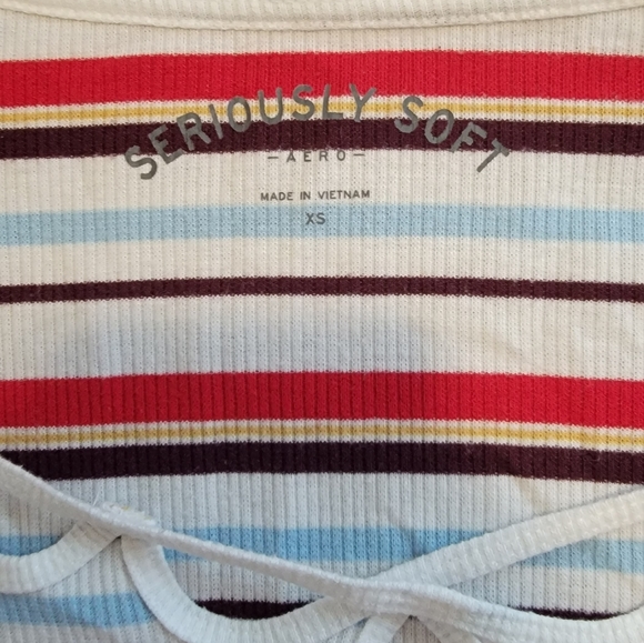 Aéropostale Ribbed Long Sleeve Top - Picture 2 of 2